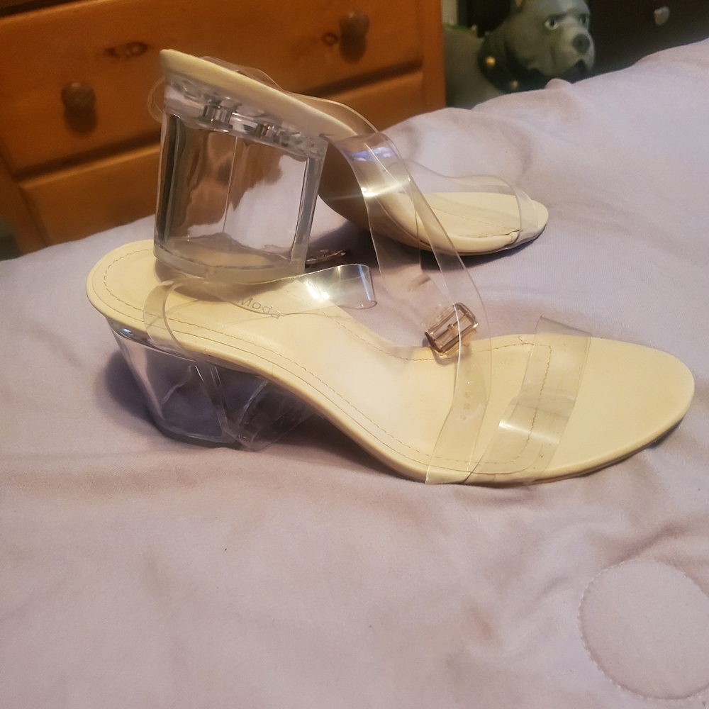 Clear sandals new
